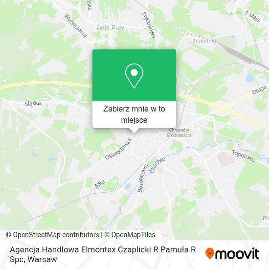 Mapa Agencja Handlowa Elmontex Czaplicki R Pamuła R Spc