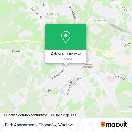 Mapa Park Apartamenty Chrzanów