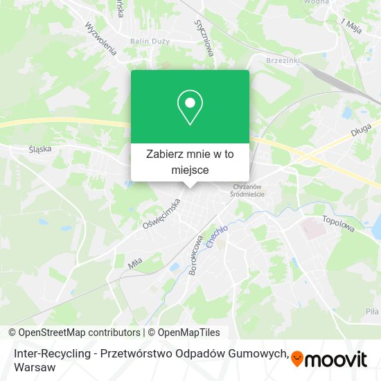 Mapa Inter-Recycling - Przetwórstwo Odpadów Gumowych