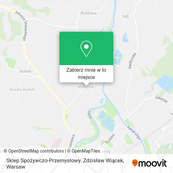 Mapa Sklep Spożywczo-Przemysłowy. Zdzisław Wiącek