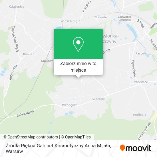 Mapa Źródła Piękna Gabinet Kosmetyczny Anna Mijała