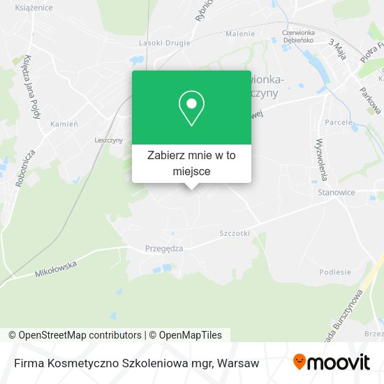 Mapa Firma Kosmetyczno Szkoleniowa mgr