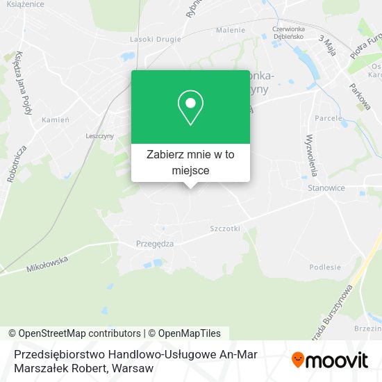 Mapa Przedsiębiorstwo Handlowo-Usługowe An-Mar Marszałek Robert