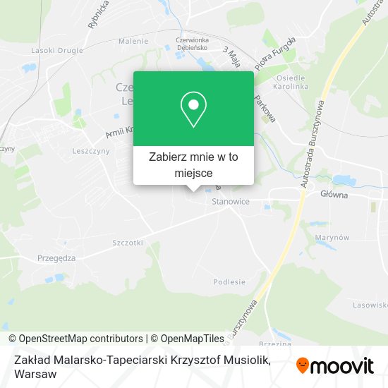 Mapa Zakład Malarsko-Tapeciarski Krzysztof Musiolik