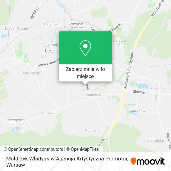 Mapa Mołdrzyk Władysław Agencja Artystyczna Promotor