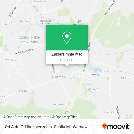 Mapa Od A do Z. Ubezpieczenia. Schlia M.