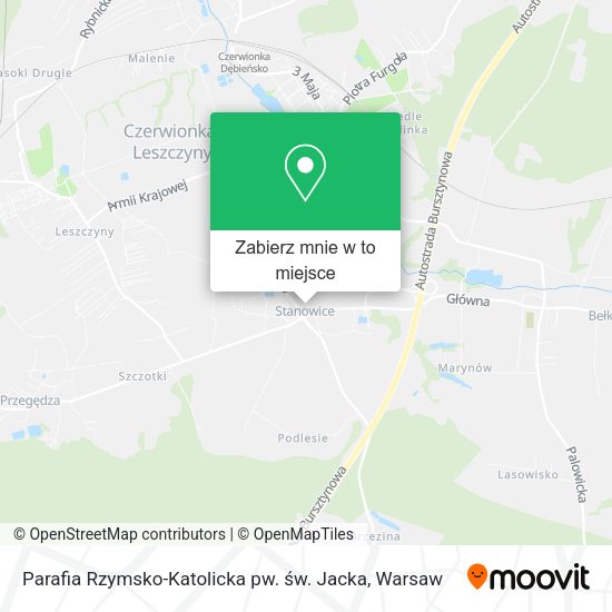 Mapa Parafia Rzymsko-Katolicka pw. św. Jacka