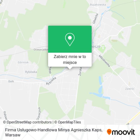 Mapa Firma Usługowo-Handlowa Minya Agnieszka Kaps