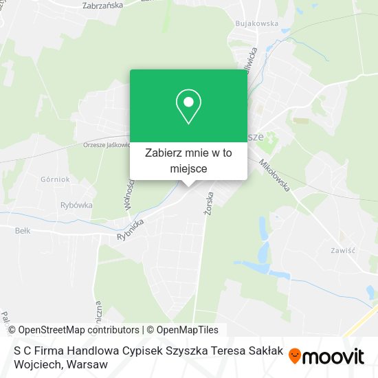 Mapa S C Firma Handlowa Cypisek Szyszka Teresa Sakłak Wojciech