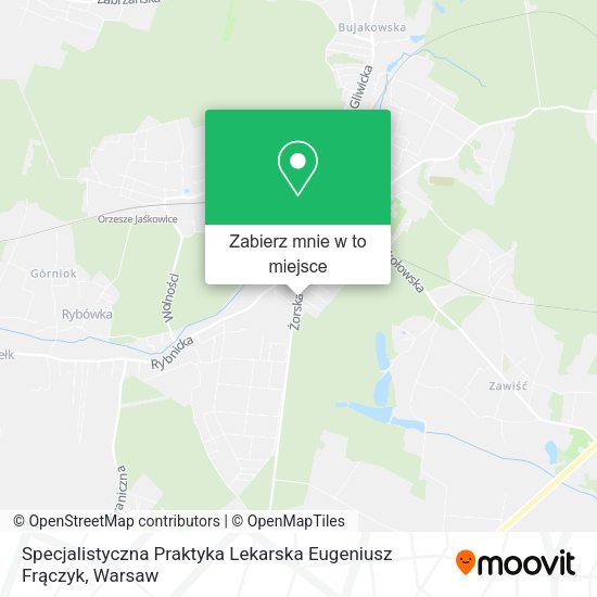 Mapa Specjalistyczna Praktyka Lekarska Eugeniusz Frączyk