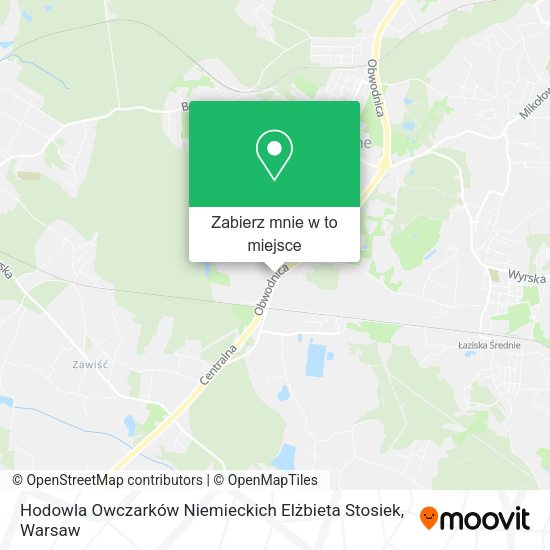 Mapa Hodowla Owczarków Niemieckich Elżbieta Stosiek