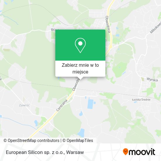 Mapa European Silicon sp. z o.o.