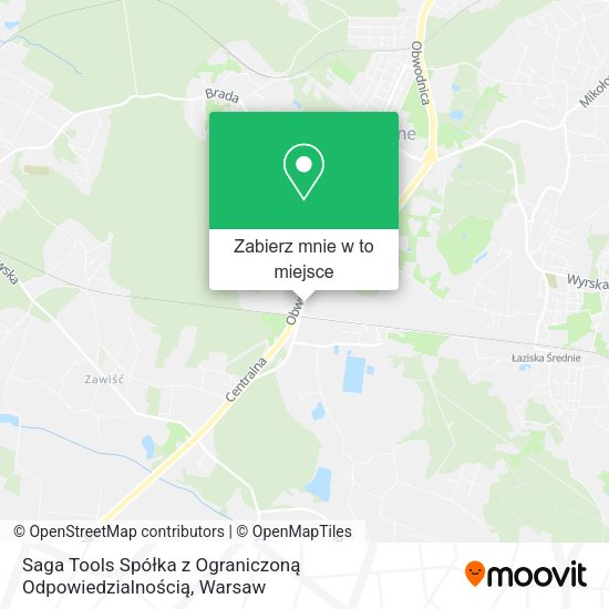 Mapa Saga Tools Spółka z Ograniczoną Odpowiedzialnością