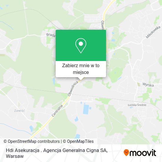 Mapa Hdi Asekuracja . Agencja Generalna Cigna SA