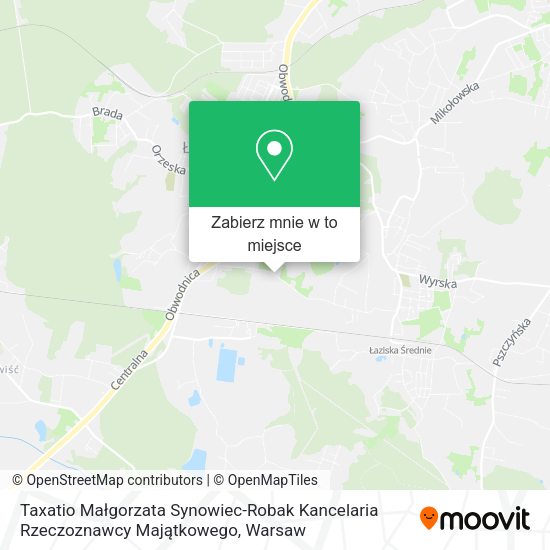 Mapa Taxatio Małgorzata Synowiec-Robak Kancelaria Rzeczoznawcy Majątkowego