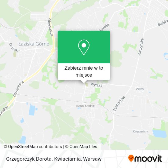 Mapa Grzegorczyk Dorota. Kwiaciarnia