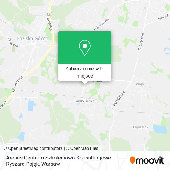 Mapa Arenus Centrum Szkoleniowo-Konsultingowe Ryszard Pająk