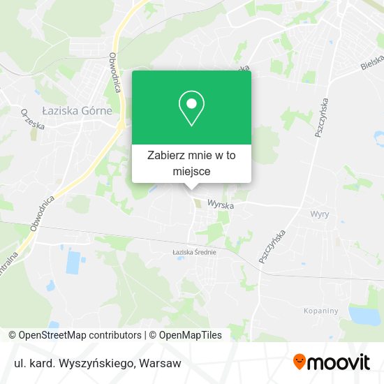 Mapa ul. kard. Wyszyńskiego