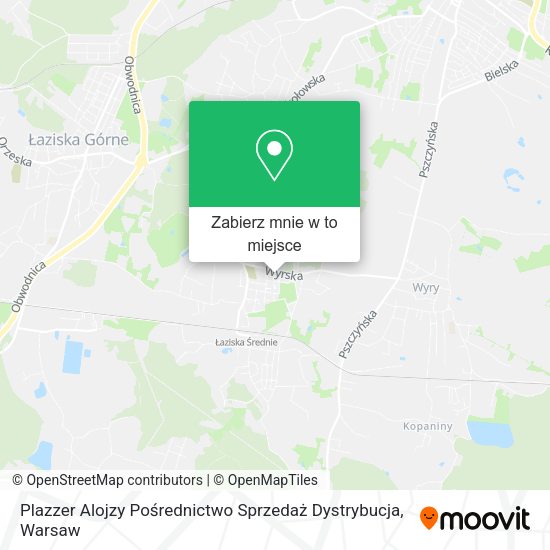 Mapa Plazzer Alojzy Pośrednictwo Sprzedaż Dystrybucja