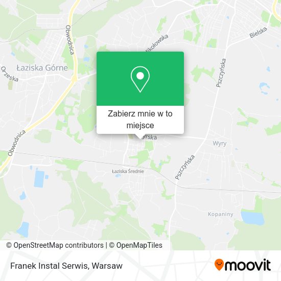 Mapa Franek Instal Serwis
