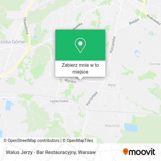 Mapa Walus Jerzy - Bar Restauracyjny