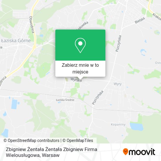 Mapa Zbigniew Żentała Żentała Zbigniew Firma Wielousługowa