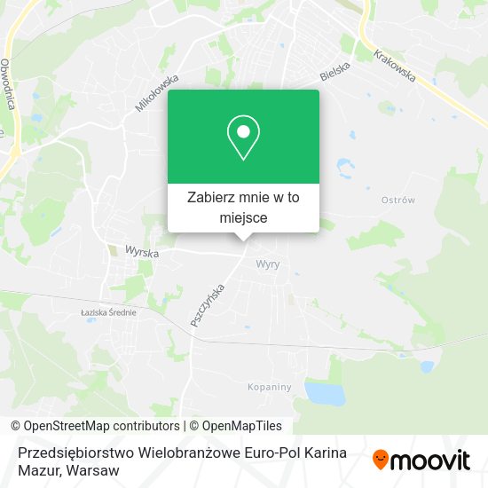 Mapa Przedsiębiorstwo Wielobranżowe Euro-Pol Karina Mazur