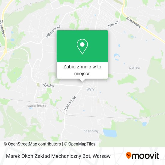 Mapa Marek Okoń Zakład Mechaniczny Bot