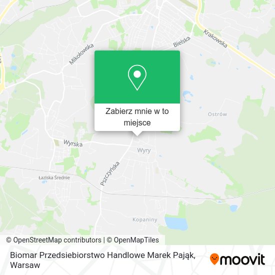 Mapa Biomar Przedsiebiorstwo Handlowe Marek Pająk