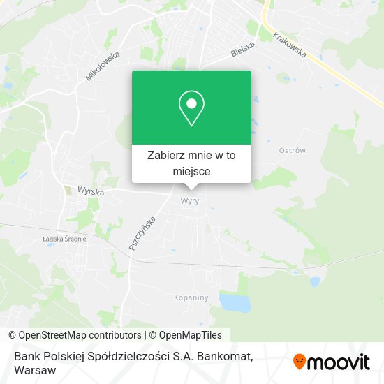 Mapa Bank Polskiej Spółdzielczości S.A. Bankomat