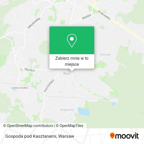 Mapa Gospoda pod Kasztanami