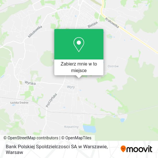 Mapa Bank Polskiej Spoldzielczosci SA w Warszawie