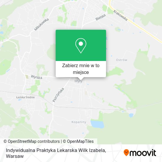 Mapa Indywidualna Praktyka Lekarska Wilk Izabela