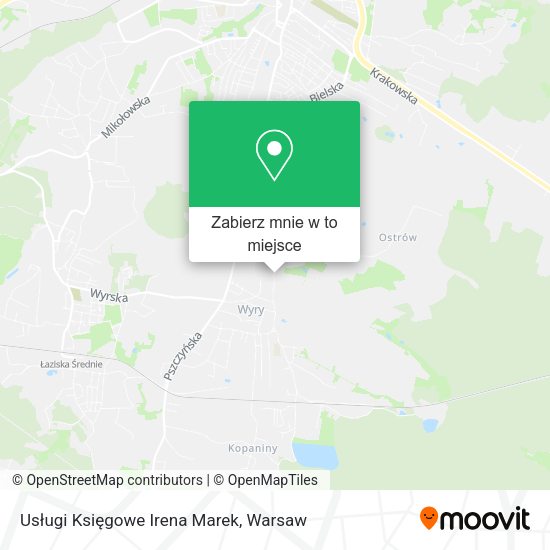 Mapa Usługi Księgowe Irena Marek