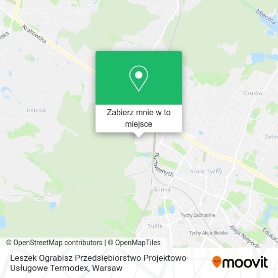 Mapa Leszek Ograbisz Przedsiębiorstwo Projektowo-Usługowe Termodex