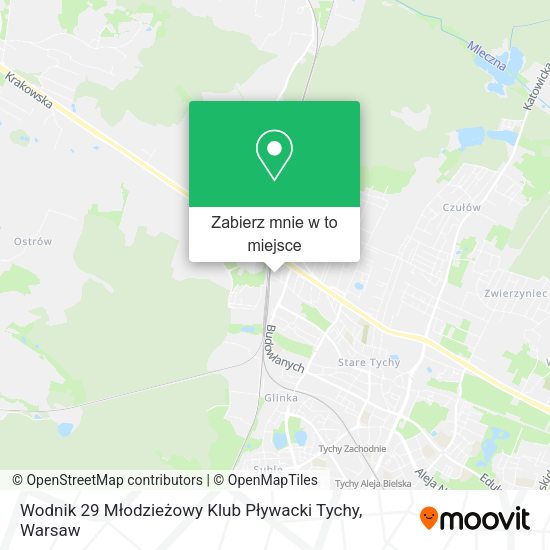 Mapa Wodnik 29 Młodzieżowy Klub Pływacki Tychy