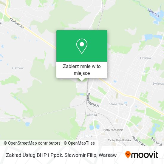 Mapa Zakład Usług BHP i Ppoż. Sławomir Filip