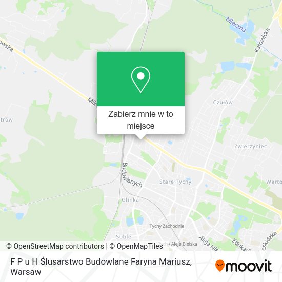 Mapa F P u H Ślusarstwo Budowlane Faryna Mariusz