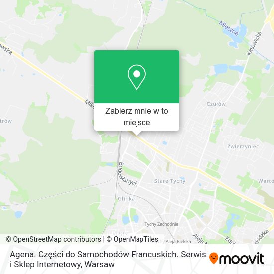 Mapa Agena. Części do Samochodów Francuskich. Serwis i Sklep Internetowy