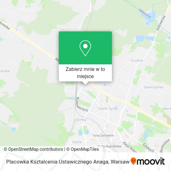 Mapa Placowka Ksztalcenia Ustawicznego Anaga