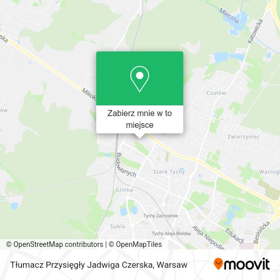 Mapa Tłumacz Przysięgły Jadwiga Czerska