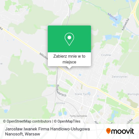 Mapa Jarosław Iwanek Firma Handlowo-Usługowa Nanosoft