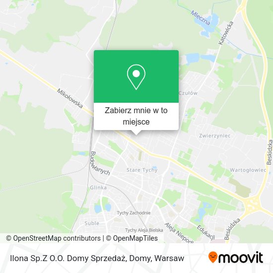 Mapa Ilona Sp.Z O.O. Domy Sprzedaż, Domy