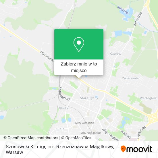 Mapa Szonowski K., mgr, inż. Rzeczoznawca Majątkowy