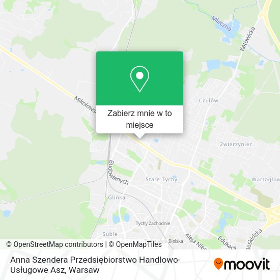 Mapa Anna Szendera Przedsiębiorstwo Handlowo-Usługowe Asz