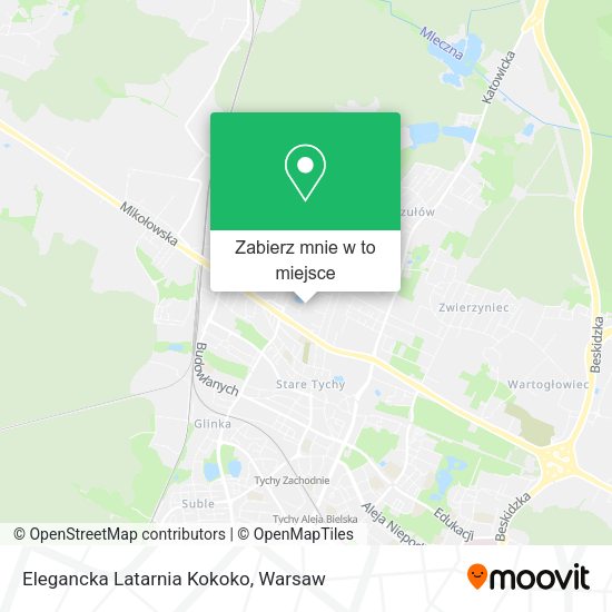 Mapa Elegancka Latarnia Kokoko