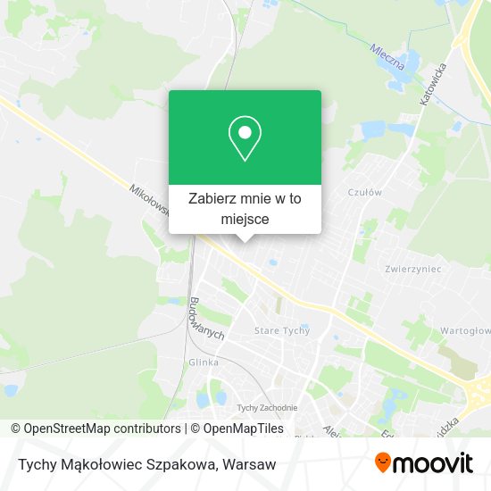 Mapa Tychy Mąkołowiec Szpakowa