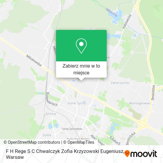 Mapa F H Rege S C Chwalczyk Zofia Krzyzowski Eugeniusz