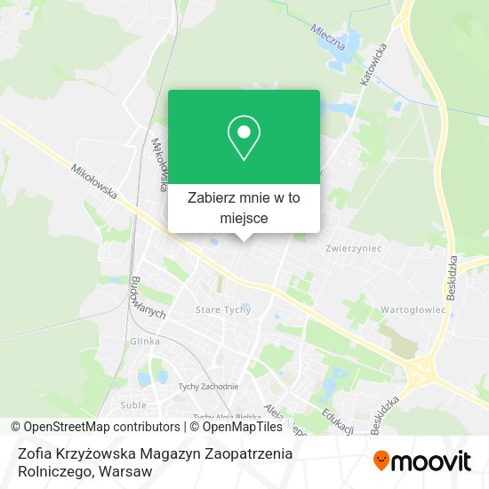 Mapa Zofia Krzyżowska Magazyn Zaopatrzenia Rolniczego