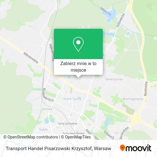 Mapa Transport Handel Pisarzowski Krzysztof